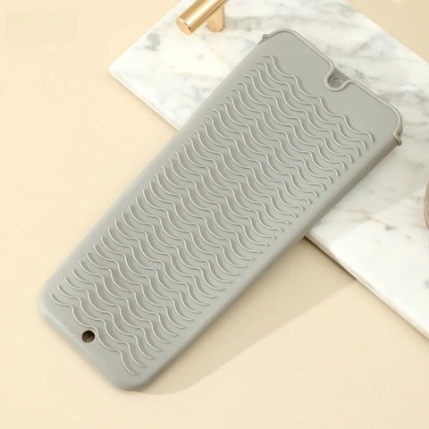 Silicone Hair Straightener Pouch Non-Slip Multi Color Heat Resistant Pad Multifunctional Foldable Heat Curling Pouch