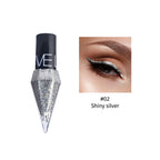 9-Color Diamond Shiny Eye Shadow Eyeliner Pen Pearl Light Color Fast Drying Waterproof Eyeliner Liquid