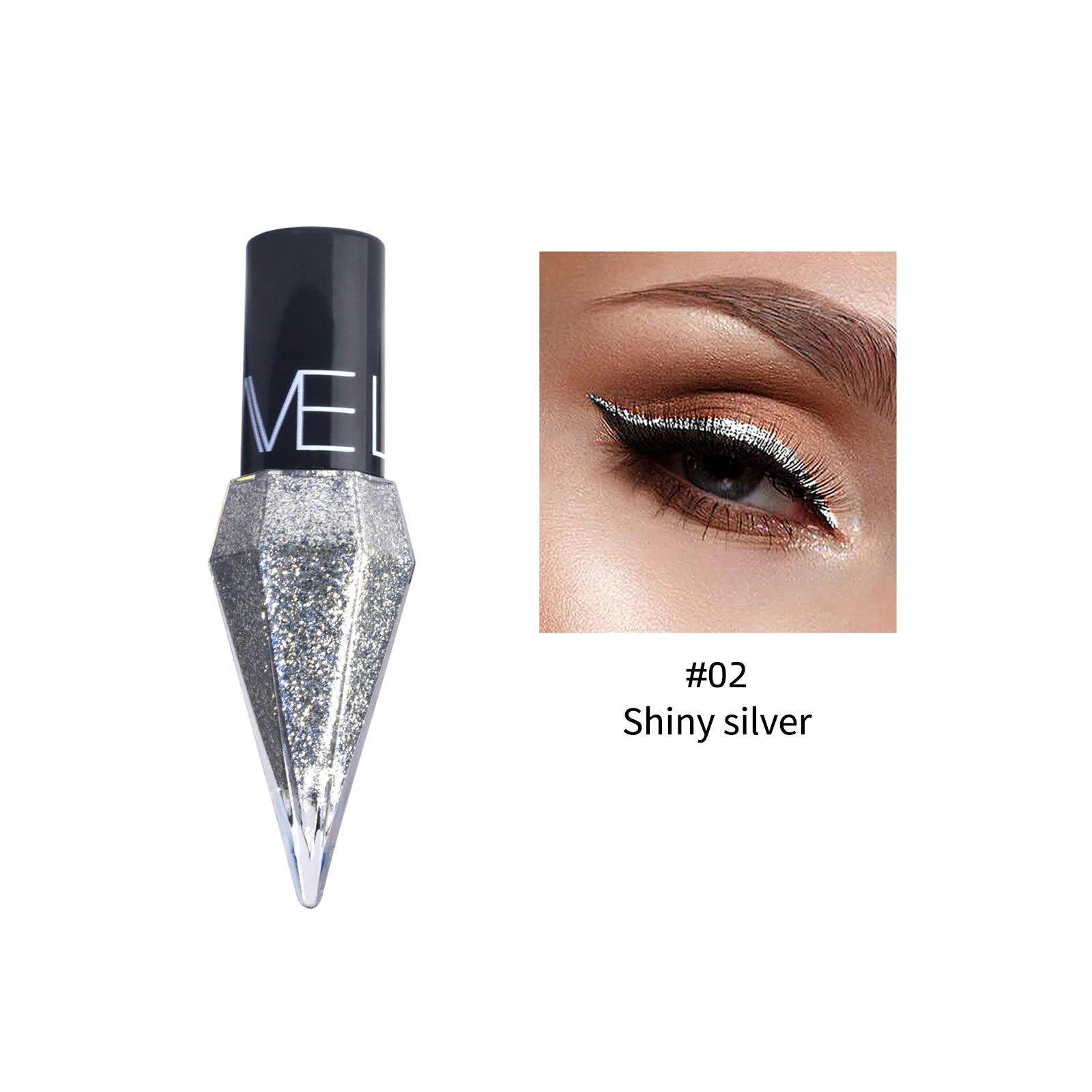 9-Color Diamond Shiny Eye Shadow Eyeliner Pen Pearl Light Color Fast Drying Waterproof Eyeliner Liquid