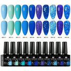 10pc Nail Gel Polish Set HEMA FREE All-Season Nails DIY Nail Art UV/LED Painting Vernis Manicure Kit Long Lasting Hybrid Gel