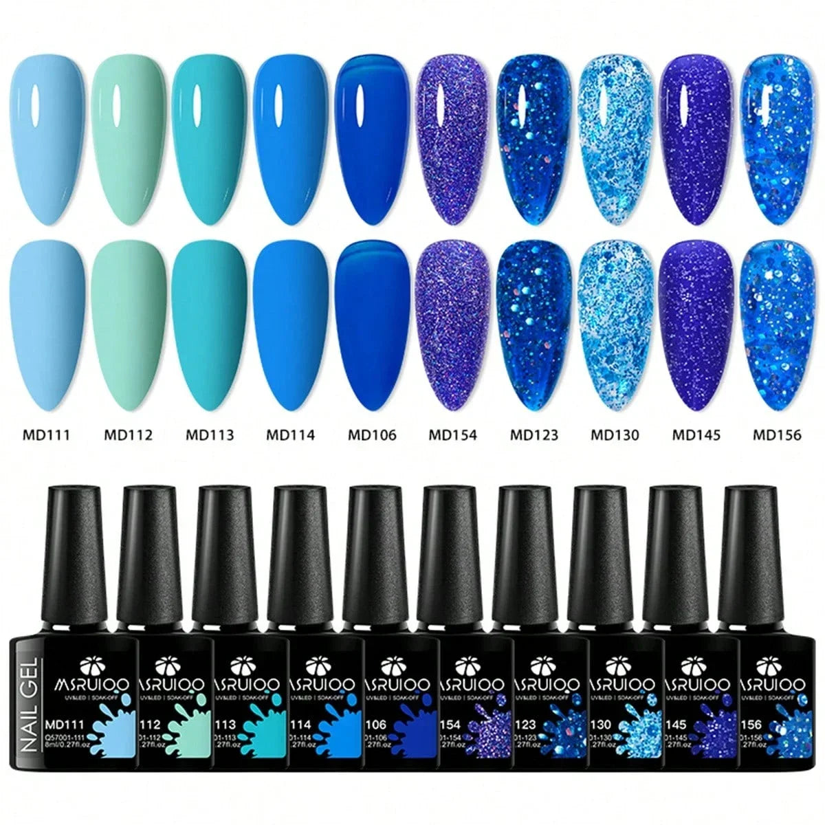 10pc Nail Gel Polish Set HEMA FREE All-Season Nails DIY Nail Art UV/LED Painting Vernis Manicure Kit Long Lasting Hybrid Gel