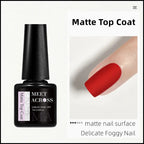 MEET ACROSS 7ml Red Blue Green Metallic Gel Nail Polish Super Bright Mirror Effect Semi Permanent LED UV Gel Nail Art Varnish
