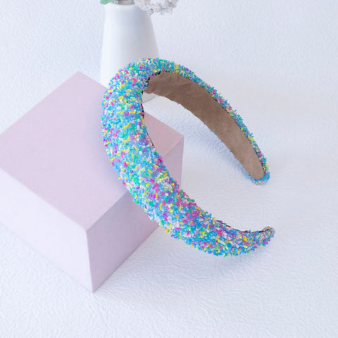 Sponge Padded Hairband Wide Headband Candy Color Headbands Adult Hair Jewley Accessories for Women Girls