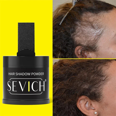 SEVICH10g Hairline Powder Root Cover Up Black Waterproof Hair Shadow Powder Natural Cove Hair Loss Hairline Shadow Conceale Gift