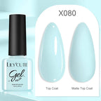 LILYCUTE  5ml Gold Sliver Metallic Liner Gel Nail Polish French Style Super Bright Mirror Pull Line Graffiti Painting Stripe Gel