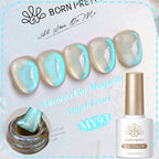 BORN PRETTY 10ml Silver Water Light Cat Magnetic Gel Nail Polish Nail Supplies Vernis Semi Permanent Gel for Fall Winter Nails