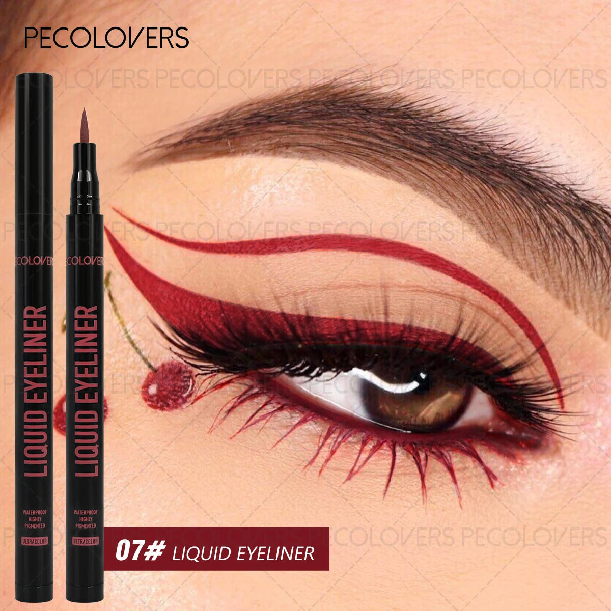 1 Pc Liquid Colorful Eyeliner, High Color Rendering Eyeliner Pen, Quick Drying Waterproof and Sweat-proof, for All Types