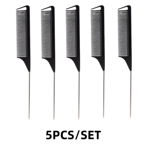 5PCS/12PCS Professional Candy Color Hair Styling Pointy Tail Comb for Wig, Partition, Braid, Hair Dye, and Highlights Hair Tool