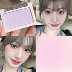Smart, clear, monochrome blush matte, natural whitening, brightening cheeks, purple nude makeup, fine flash rouge
