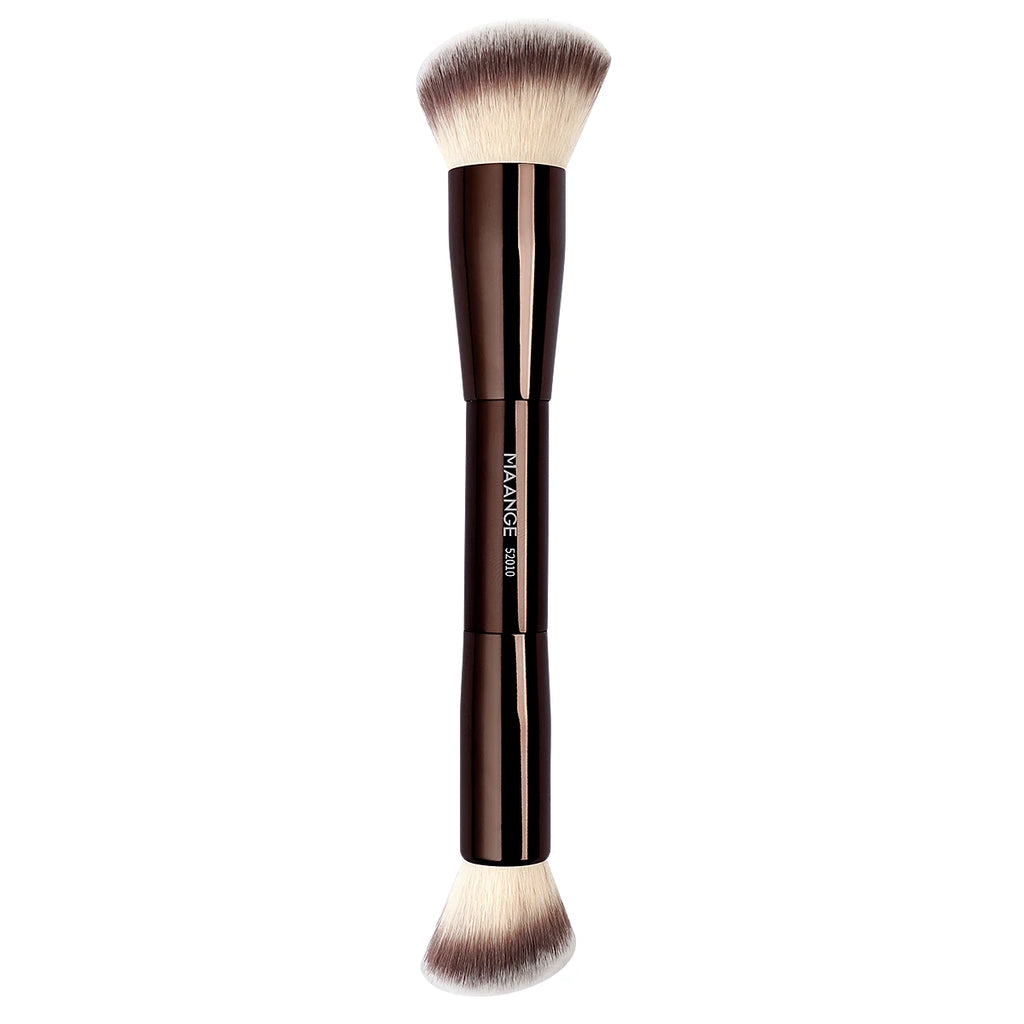 MAANGE Makeup Brushes Double Head Foundation Powder Concealer Blusher Bronzer Makeup Brush Soft Fiber Hair Cosmetic Beauty Tools