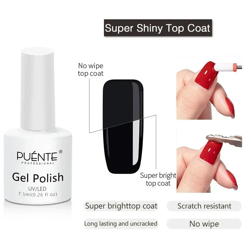 PUETNE 7.5ML Amber Moonlight Cat Magnetic Gel Nail Polish Winter Nails Jelly Glass Cat Eye Soak Off UV Semi-Permanent Varnish