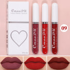 3 Pcs Matte Lipstick Lip Gloss Sets Long-Lasting Non-Fading Waterproof Non-stick Cup Exquisite Gift Everyday Holiday Universal