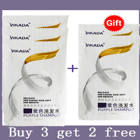 300Ml Color Fixing Purple Shampoo Lock Color Cover Gray Hair Fade Yellow After Bleach Hair Dye Long Lasting Non-irritating Care