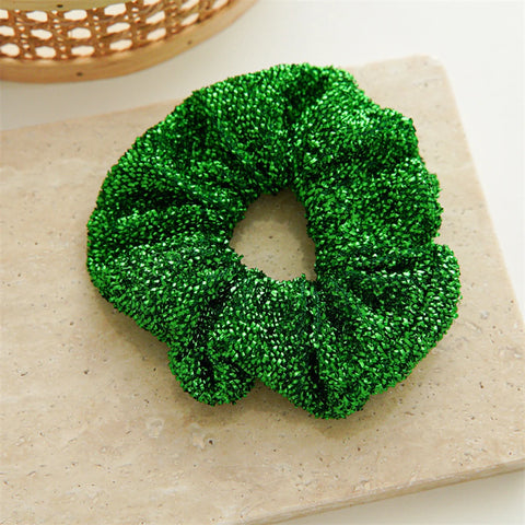 Ponytail Ribbon Hair Tie Santa Claus Elastic Hair Band Christmas Style Plaid Scrunchies Simple Fashion DIY Hair Accessories