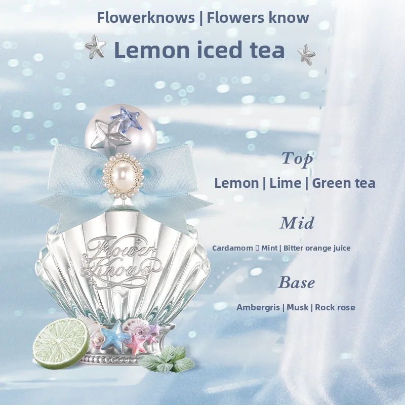 Flower Knows Shell Pearl Collection Perfume Fruit Grapefruit Long Lasting Personal Perfumes Eau de Parfum 50ml