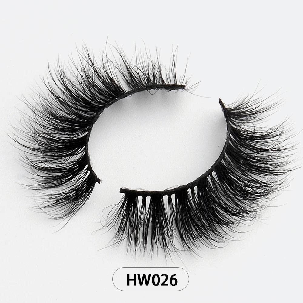 Dropshipping Wholesale Natural Wispy 3d Mink False Lashes Makeup Mink Fake Eyelashes With Soft Band Make-up For Women