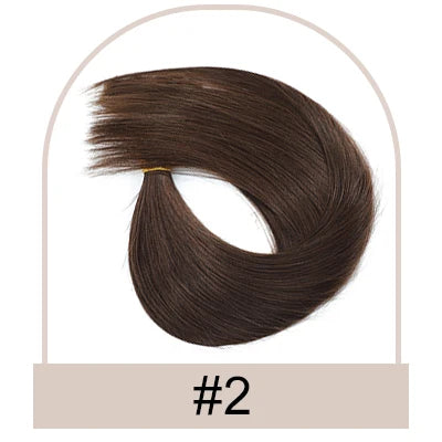 Straight Drawstring Ponytail Human Hair Brazilian Human Hair Extension Clip in Human Remy Hairpiece Wrapped Horse Tail Natural