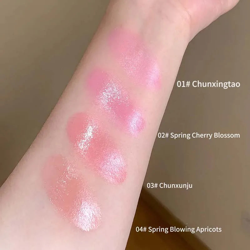 Yuanqi Blush Cream Is A Moisturizing And Evenly Pigmented Blush With Natural Light Swelling Color And Girlish Pink Blush