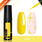 LILYCUTE 7ml Gold Sparkling Glitter Gel Nail Polish Semi Permanent UV Gel Soak off UV LED Nail Gel Varnish For Nail Manicure DIY