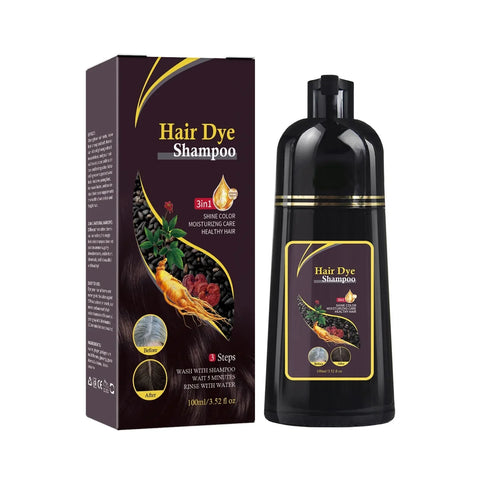 Nova Hair Dyeing 3-in-1 Hair Care Shampoo Natural Fast White Hair Dyed Black Hair Dye Lasting Convenience Men Women Hair Care