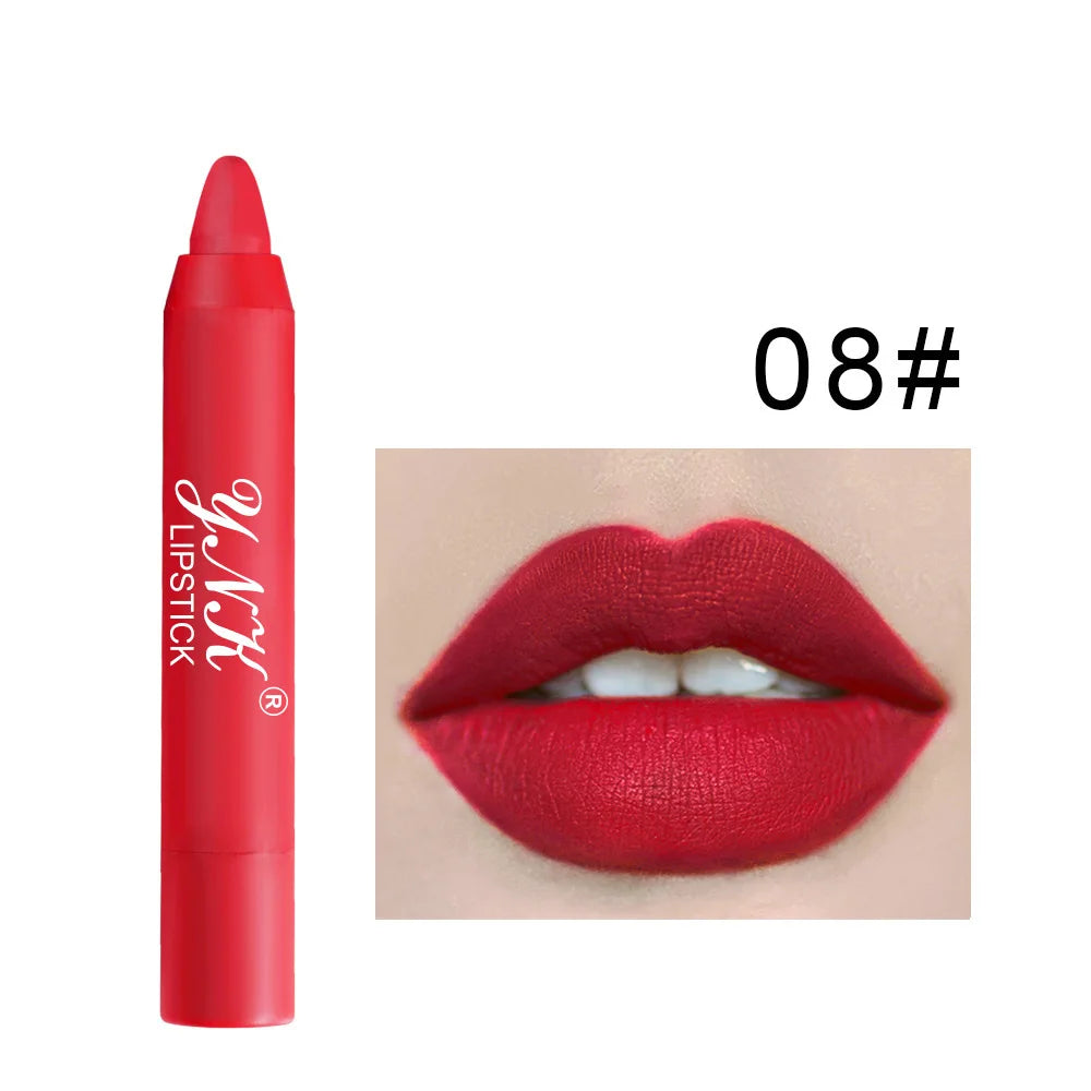 1PC Pink Series Velvet Matte Lipstick Pen Waterproof Long Lasting Red Lipstick Makeup Lip Tint Pen Cosmetic Makeup