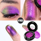 CHARMACY Multichrome Glitter Eyeshadow Set with Primer Long-lasting High Chrome Pigment Eye Shadow Cosmetic Makeup for Women