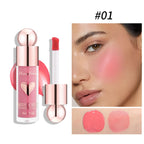 Multifunctional Liquid Blush with Smooth Texture Long Lasting Pigmentation Hydrating Formula and High Light Effect for Makeup