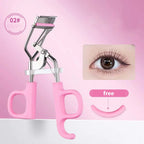 Rock Sweet Portable Eyelash Curler Stainless Steel Long Lasting Comfort Grip Eyelash Curler with Free Refill Pads