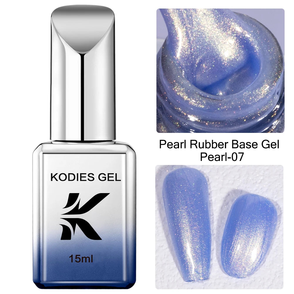 KODIES GEL Professional Nail Gel Polish Natural Camouflage Rubber Base Gel Color Pearl Semi Permanent UV/LED Hybrid Gel Varnish