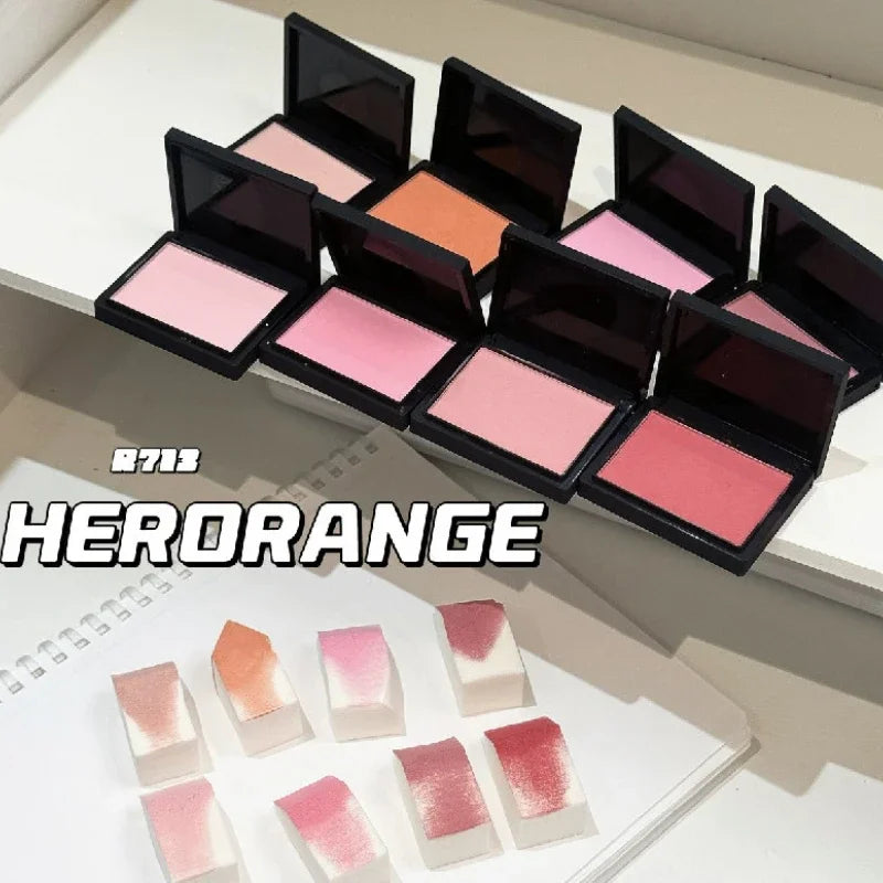 Professional Makeup Powder Blush Nude Pink Blusher Makeup Blush Palette Cheek Color Cosmetics Palette Powder Pink Cream Face