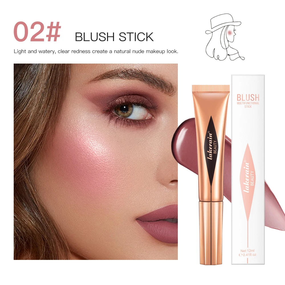 New Cream Bronzer Contour Blusher Beauty Wand Highlighter Blush With Cushion Liquid Face Bronzer Wand Stick Applicator Makeup
