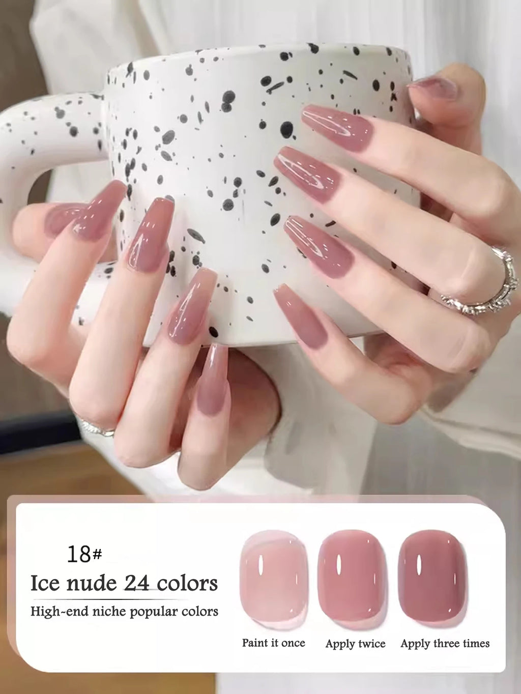 10ML 1-24PCS Milk White Jelly Gel Nail Polish Nail Art 2025 New Popular Nail Supplies UV LED Light Nails Autumn Nails