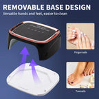 Rechargeable Nail Art Lamp Professional 36 LED UV Dryer for Gel Nail Polish, Fast Nail Dryer with 4 Timers for Salon and Home