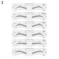 Reusable Eyebrow Stencil Set Soft Ruler Brow Definer Eye Brow Drawing Guide Styling Shaping Grooming Template Card Makeup Tools