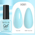 LILYCUTE  5ml Gold Sliver Metallic Liner Gel Nail Polish French Style Super Bright Mirror Pull Line Graffiti Painting Stripe Gel
