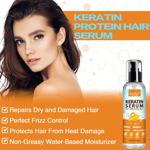 Keratin Protein Serum Repair Damaged Treatment Smooth Moisturize Curly Thermal Protector for Hair Care Conditioner Essence Oil