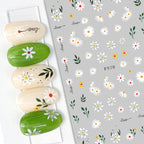 1pcs Sakura Flower 3D Nail Stickers White Cherry Blossom Nail Art Decals Spring Summer Adhesive Slider Decor Wedding Manicure