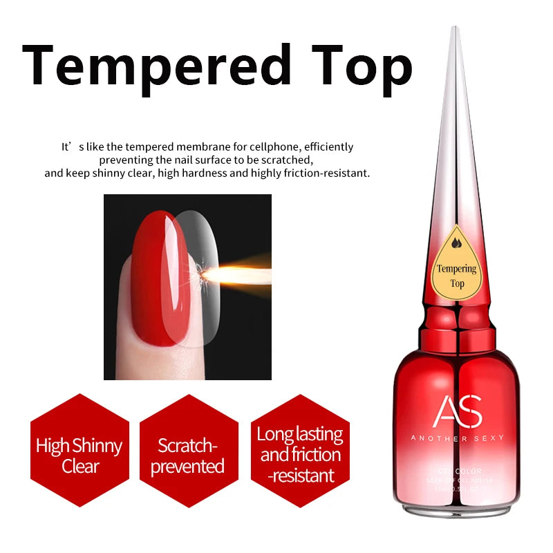 AS Tpo Free Clear Blooming Gel Polish 15ml UV LED Soak Off Nail Art Polish for Spreading Effect Marble Gel Paint Varnish TopBase