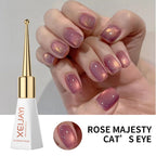3pcs Pink Cat Eye Gel Nail Polish & Magnet Tools Set 1ja(0.34oz ) Magnetic Cats Eye Nail Gel UV Semi-permanent Varnish Nail Supp