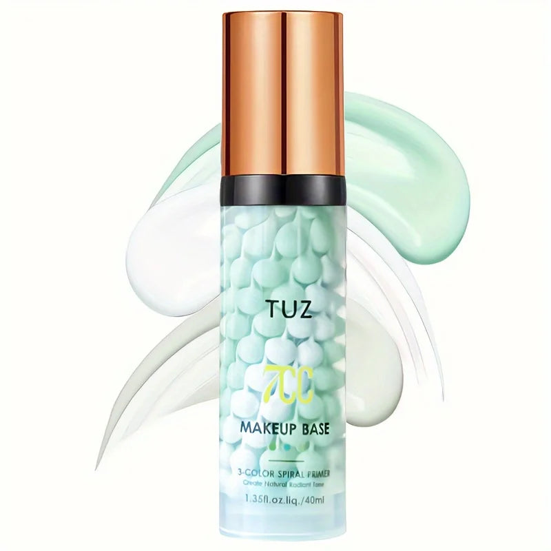 Face Makeup Primer Tri-color Cream Contour Color Isolation Waterproof Makeup Foundation Natural Makeup Base Cream