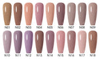 NAILCO 15ml 10pcs/Set Nude Colors Gel Nail Polish UV Gel Nail Polish Pink Nail Lakiery Esmalte Top Base Nail Art Design Vernis