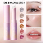 Water-Gel Eyeshadow Stick Is a Single-Swipe Makeup Highlighter Eyeshadow Stick with a Pearlescent Shimmer in Various Colors. Glowing Highlighter Eyeshadow Stick Is a Stick That Can Be Used on Both Eyebrows. The Waterproof Eff