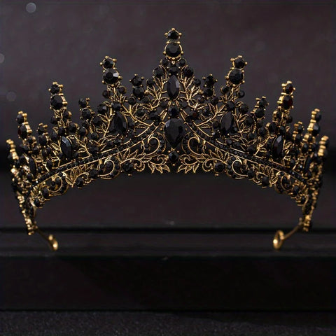 Baroque Crystal Tiaras And Crowns For Women Bride Rhinestone Prom Diadem Bridal Wedding Hair Accessories Jewelry Crown Tiara