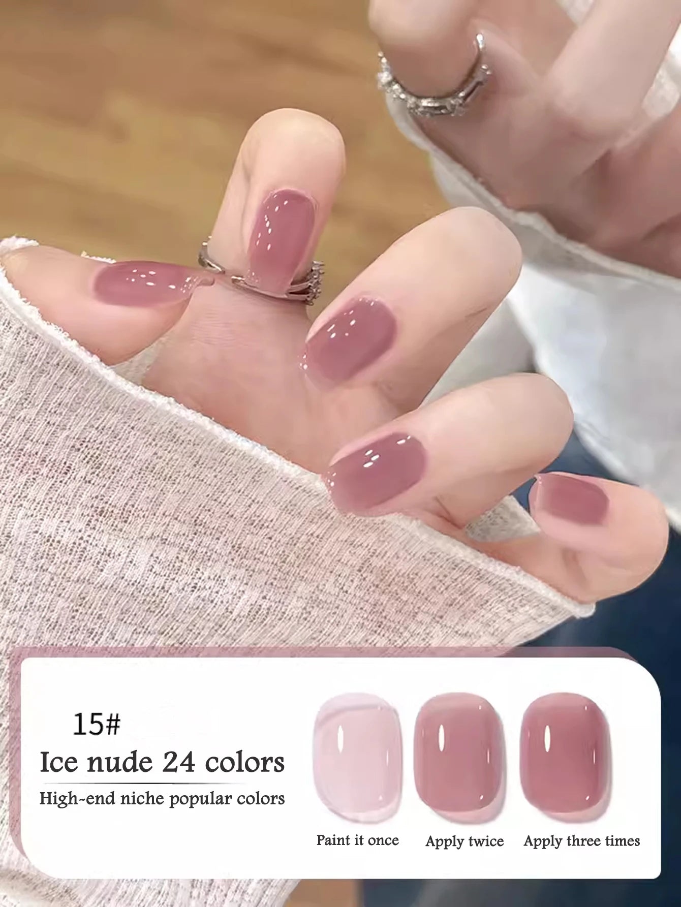 10ML 1-24PCS Milk White Jelly Gel Nail Polish Nail Art 2025 New Popular Nail Supplies UV LED Light Nails Autumn Nails