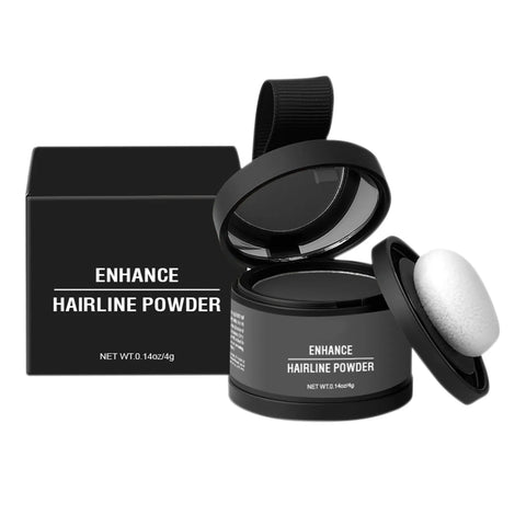 Powder (light Brown) Hair Root, Immediately Hair Color Shadow Covers Gray Hair, Hair Is Moisturized, Naturally Modified Hair Top