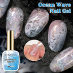 NICOLE DAIRY 15ml Bubble Ocean Wave Glue White Gel Nail Polish Summer Nail Poke Varnish UV LED Soak Off Gel For Nail Art Manicur