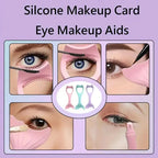 Effortless Winged Eyeliner Stencil Kit - Precision Silicone Tips for Cat Eye, Brow Pencil, & Smoky Shadow Guide - Reusable