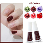 10ml Water-Base Nail Polish 40 Colors Air Dry Peel Off Nail Art For Manicure DIY Long Lasting Nail Supplies Painting Varnish