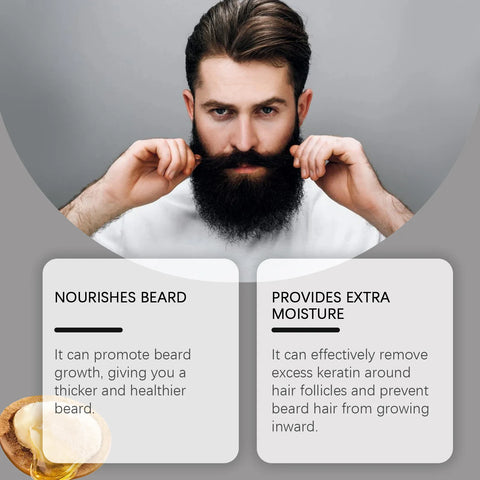 Men Beard Moisturizing Conditioner Improve Smooth Promote Growth Repair Shape Deeply Nourish Not Irritate Beard Care Conditioner
