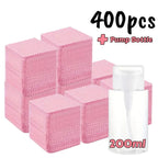 20-600pcs Lint-Free Nail Wipes Gel Cleansing Tissues Aluminum-Free Nail Polish Remover Pads for Nail Beauty Cleaning Care Tool